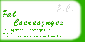 pal cseresznyes business card